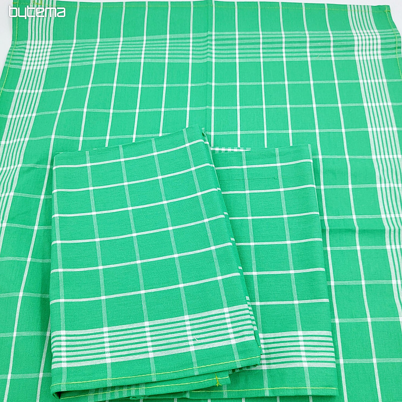 Cotton towels NEGATIVE GREEN CHECK