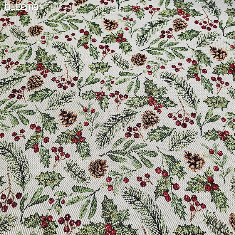 Tapestry fabric CHRISTMAS TREE Twigs