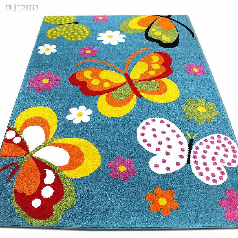 children´s carpet MONDO NEW Butterfly BLUE