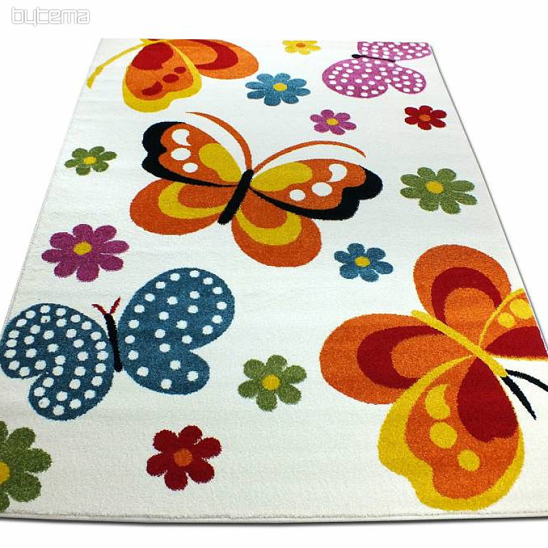 children´s carpet MONDO NEW Butterfly white