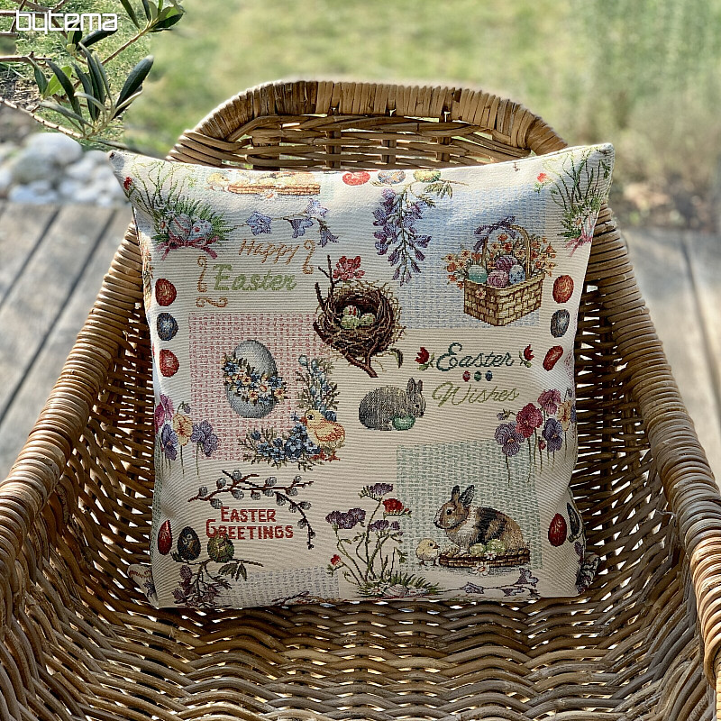Easter tapestry cover HAPPY EASTER