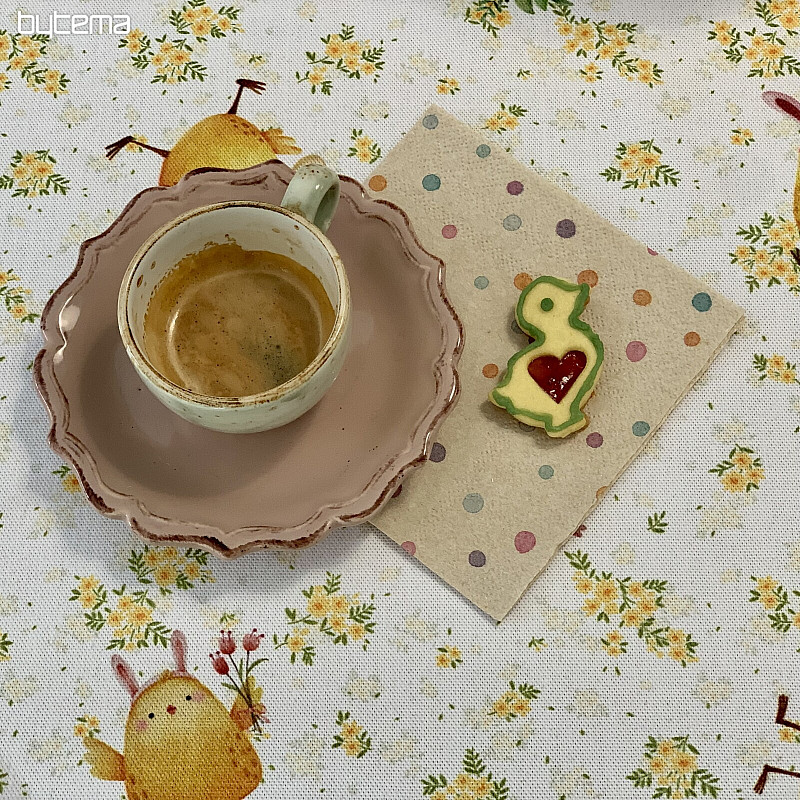 Easter tablecloth CHICKENS AND EGGS