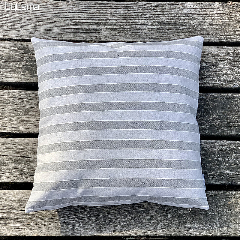 Decorative pillowcase TREBOL STRIPES GREY