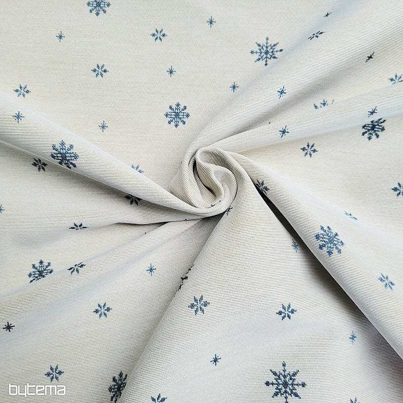 Tapestry fabric SOFT FLAKE BLUE