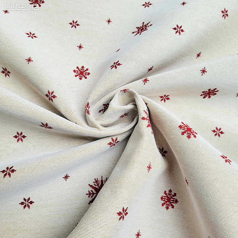 Tapestry fabric SOFT FLAKE RED
