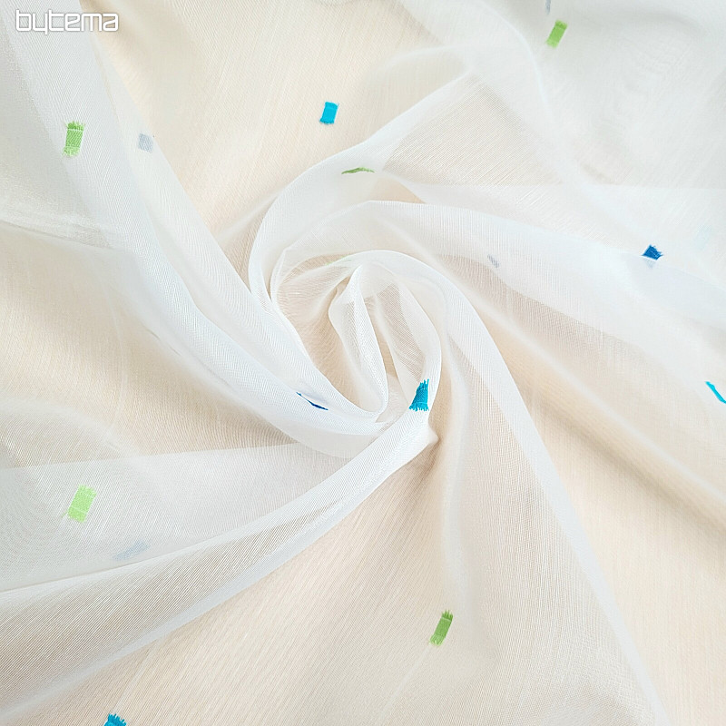Curtain SINA blue square