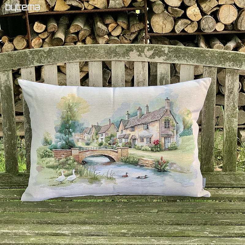Tapestry cushion COTSWOLDS BRIDGE