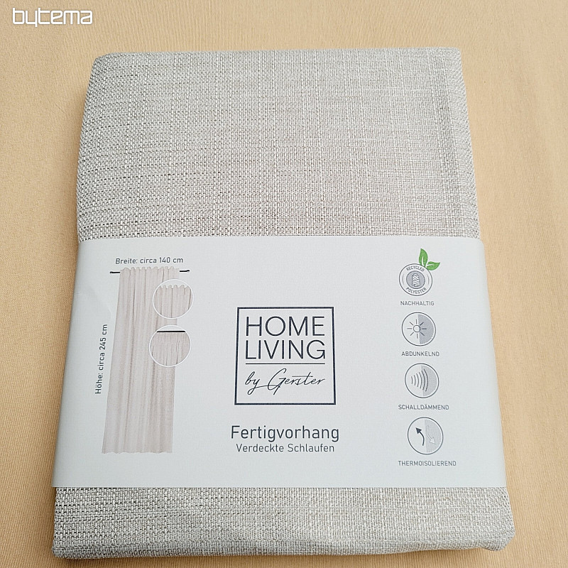 Luxurious ready-made curtain HOME LIVING beige