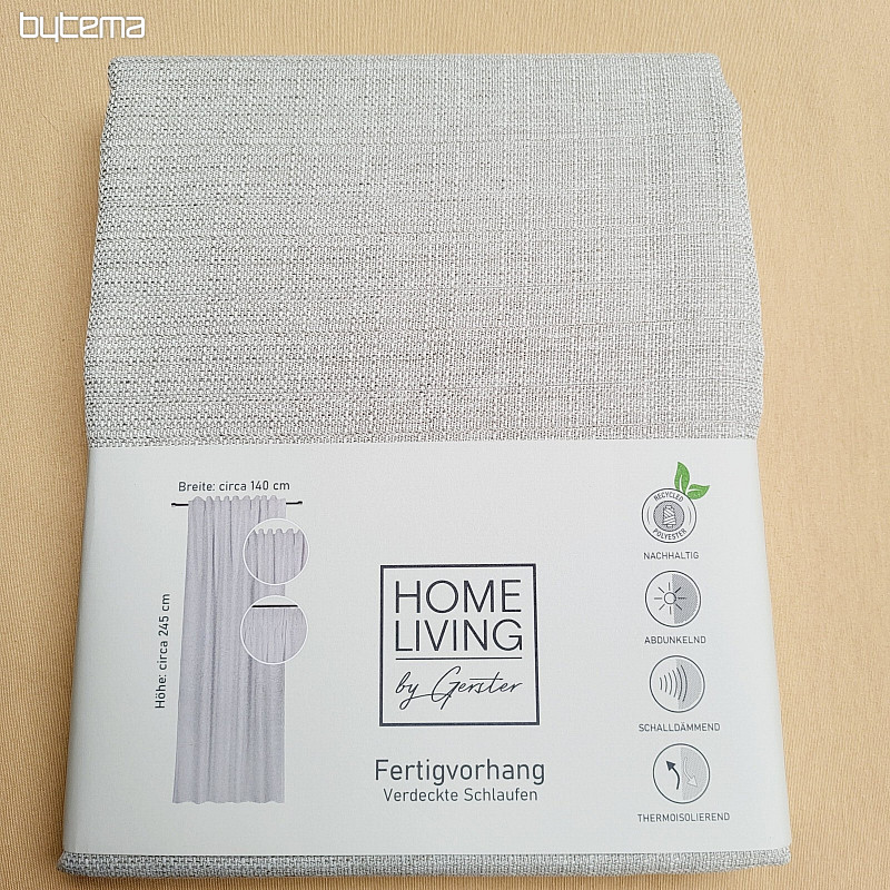 Luxury ready-made curtain HOME LIVING beige gray