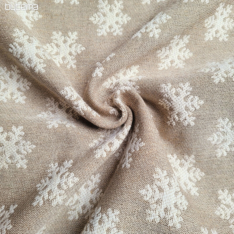 Luxurious decorative fabric FLAKES BEIGE