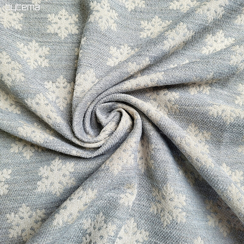 Luxurious decorative fabric FLAKES GREY