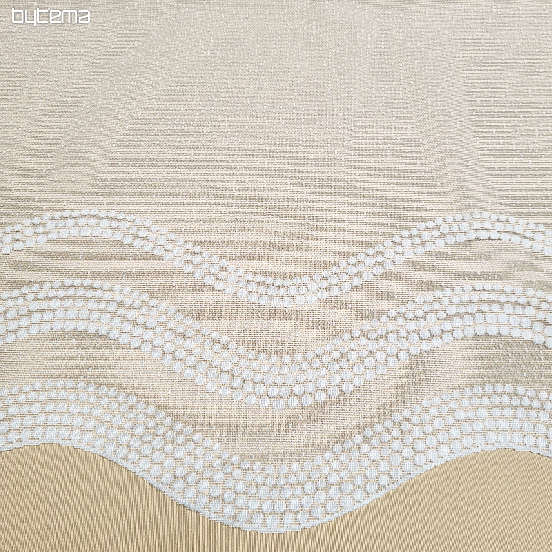 Jacquard curtain DOTS white