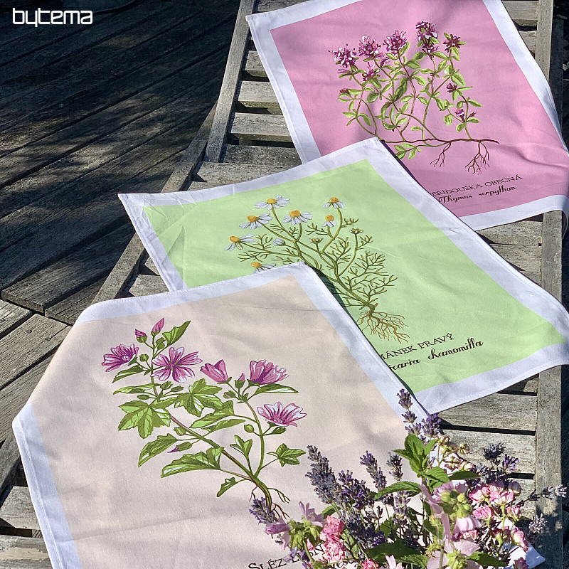 Cotton towels HERBS