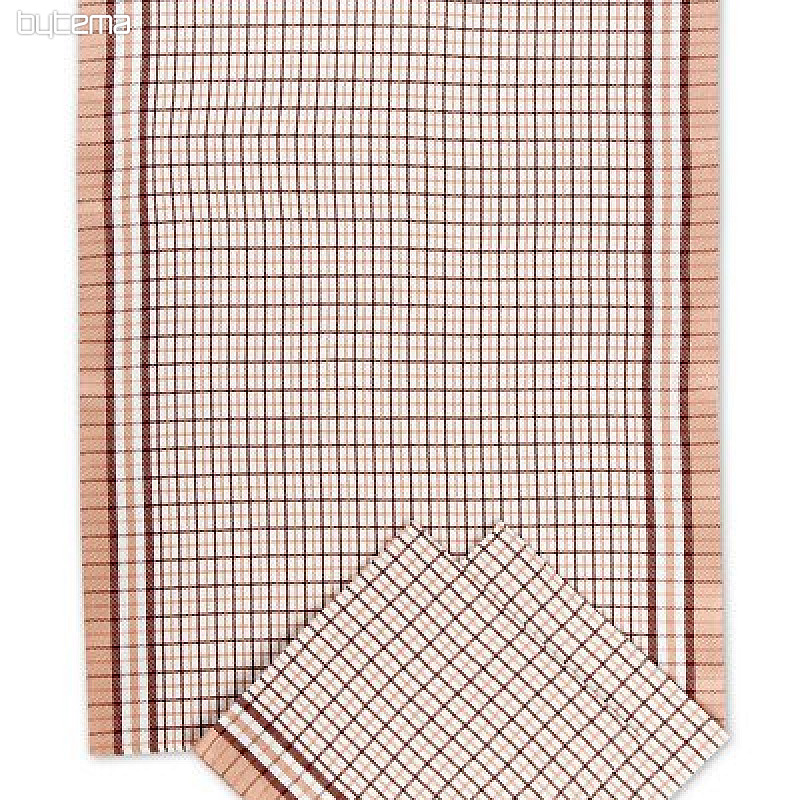 Bamboo tea towels - small cube brown 3 pcs