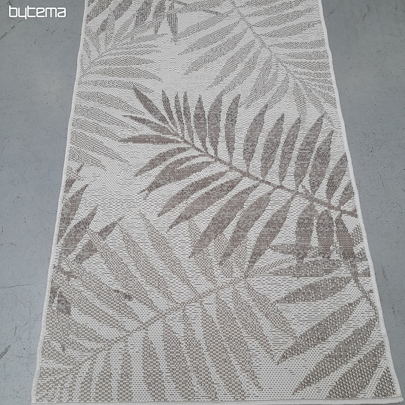 Outdoor rug Duce in - out flowers brown