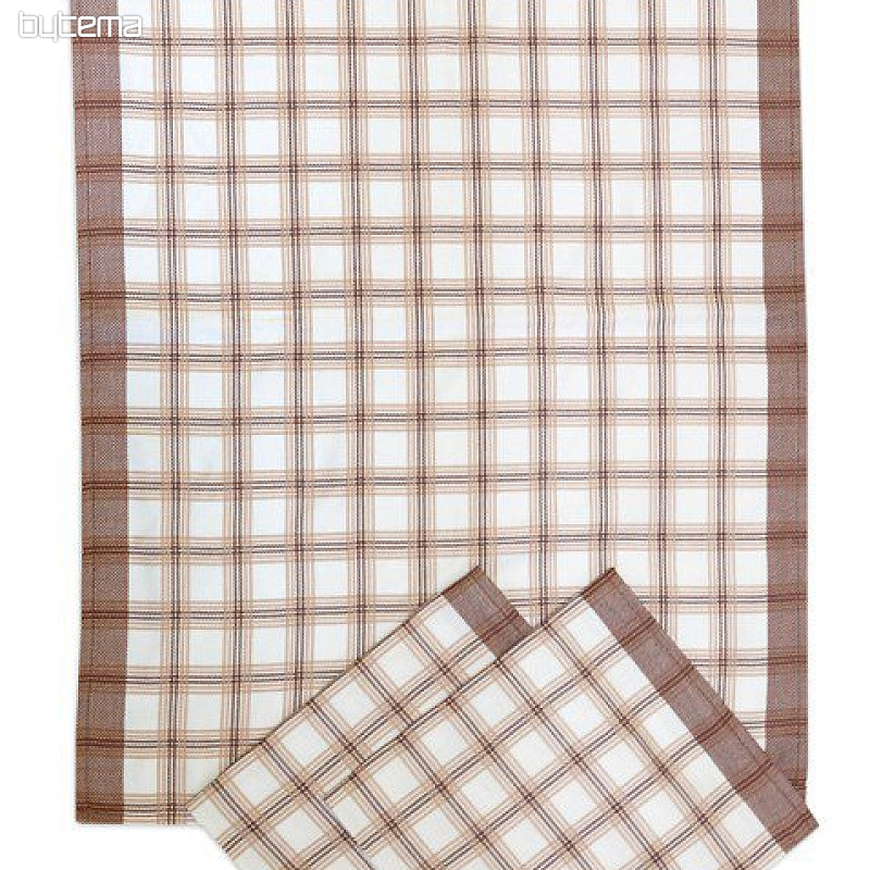 Bamboo tea towels - large cube brown 3 pcs