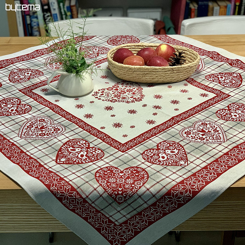 Tapestry tablecloth and scarf HEART IN KARA