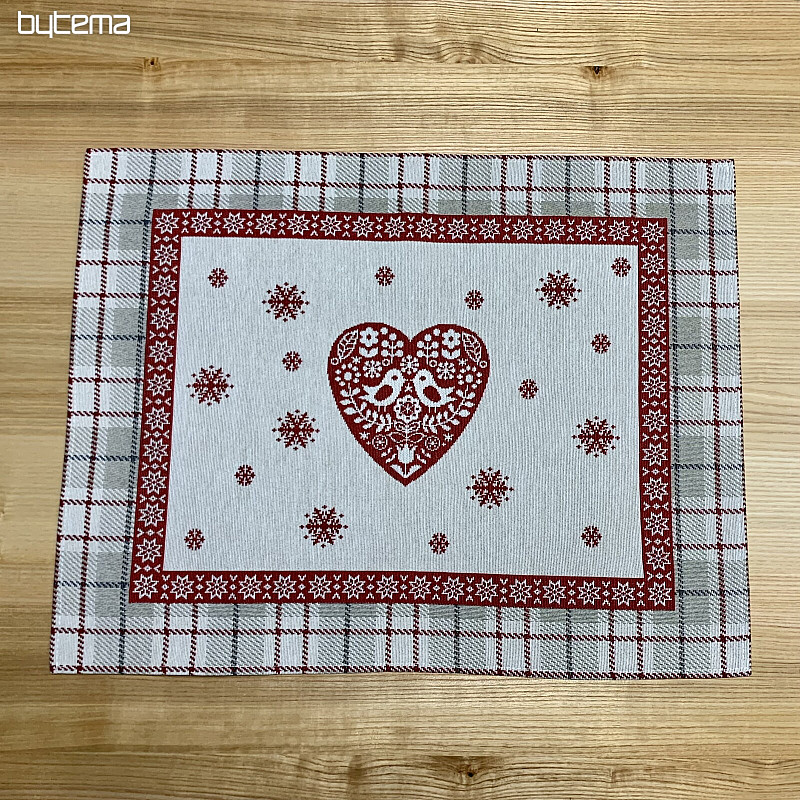 Tapestry placemat HEART IN KARA
