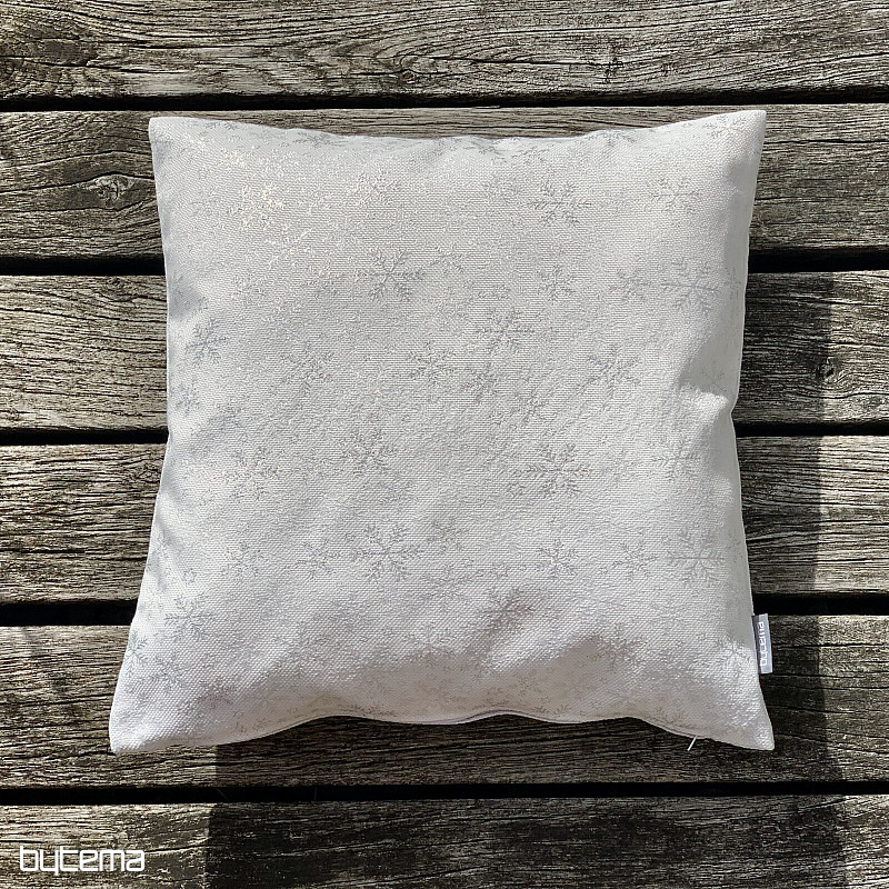 Christmas decorative cover SILVER FLAKES