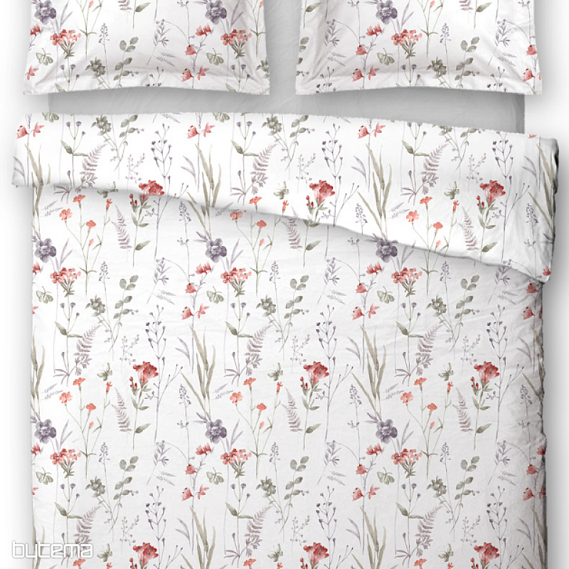 Cotton satin bedding MEADOW