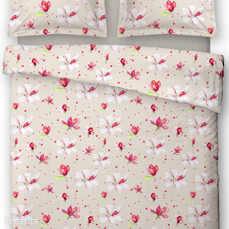 Cotton satin bedding MAGNOLIE