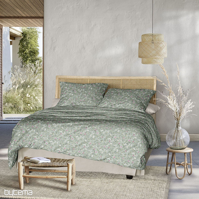 IRISETTE luxury cotton satin TOKIO 8567-30 GREEN