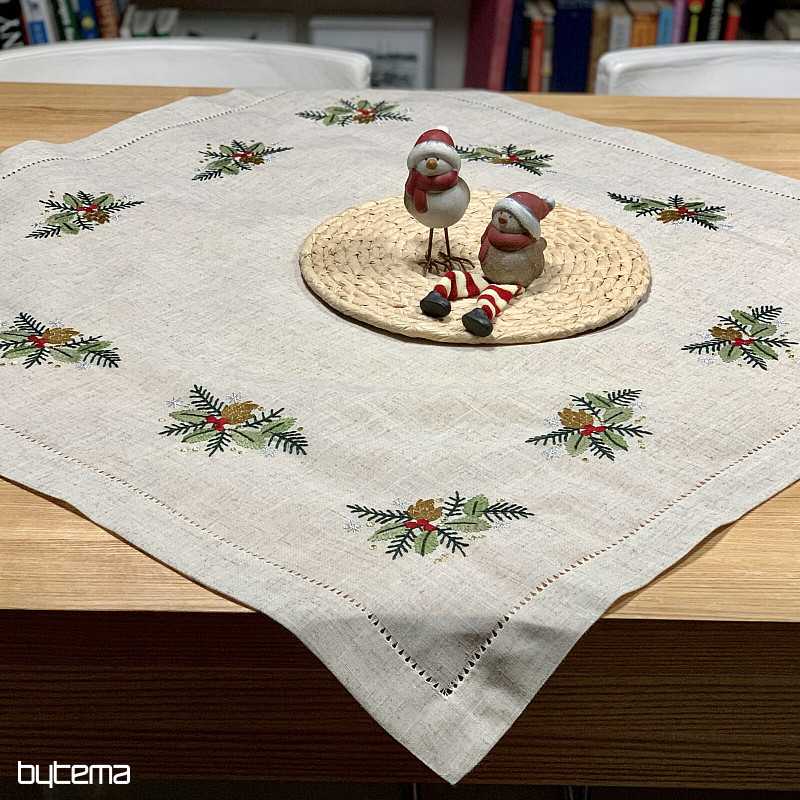 Embroidered tablecloth COLORFUL Twigs