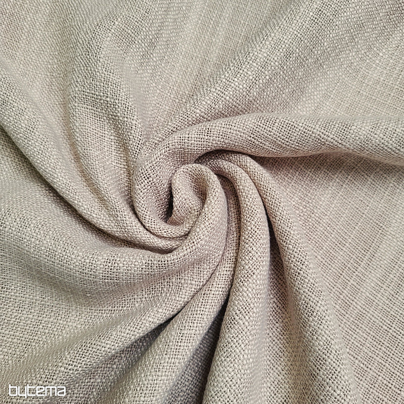 Luxurious decorative fabric LINO beige