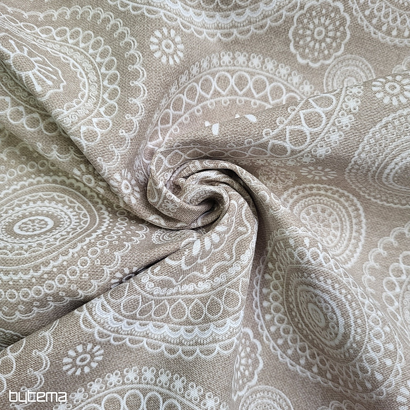 Decorative fabric MANDALA beige