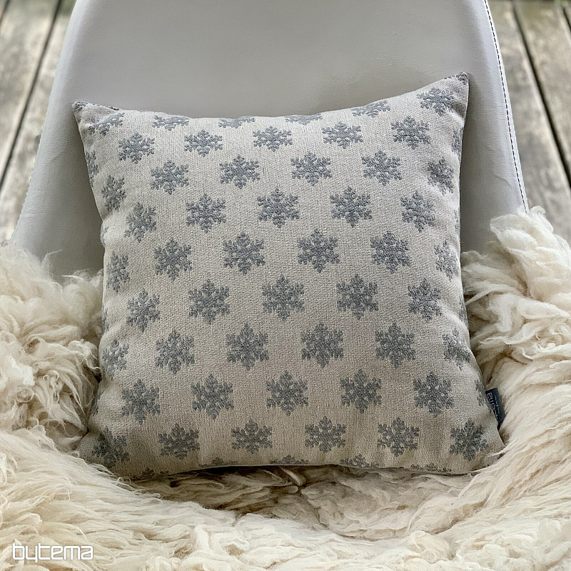 Luxurious decorative cover FLAKES GREY B