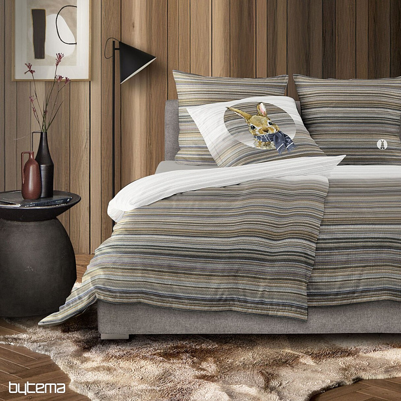 IRISETTE luxury flannel bedding HARE
