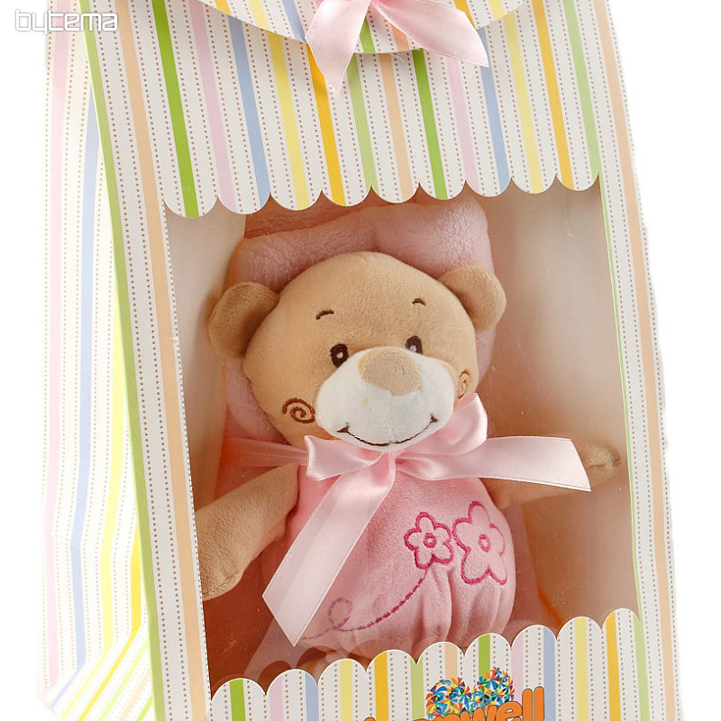 Baby gift set Pink teddy bear
