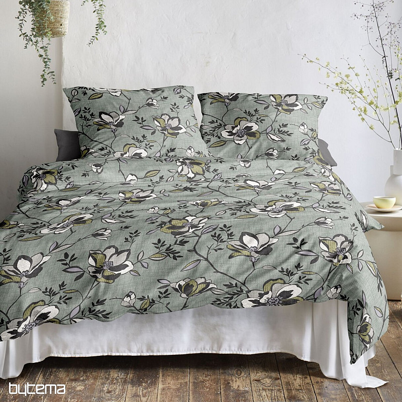 Luxury flannel bedding IRISETTE KOALA 8616-30 GREEN