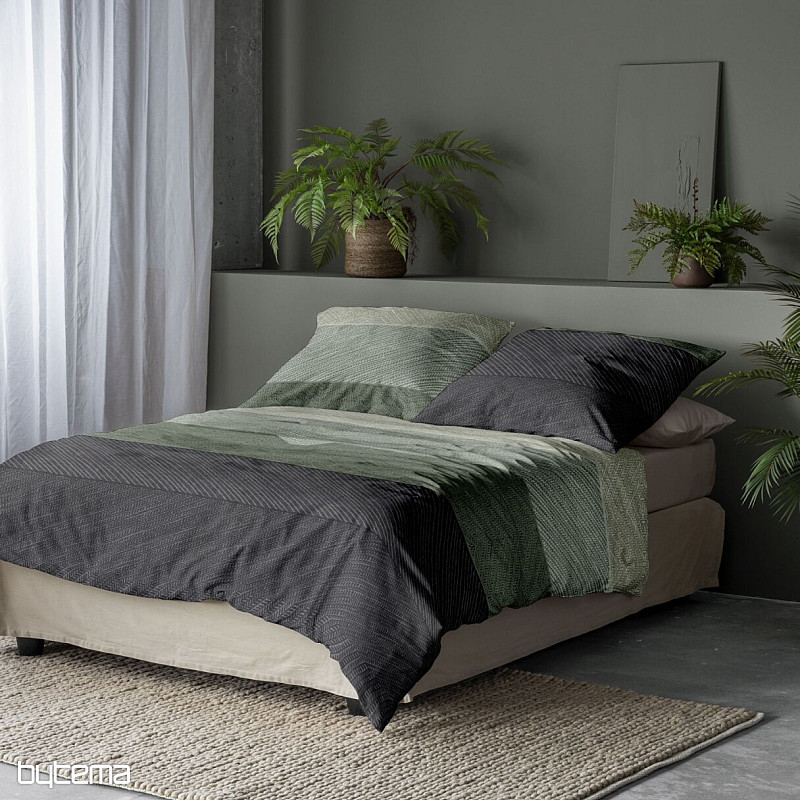 Luxury flannel bedding IRISETTE KOALA 8430-30 GREEN