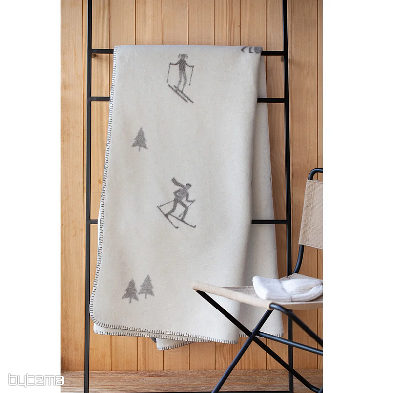 Blanket DF SAVONA SKIMANIA BEIGE