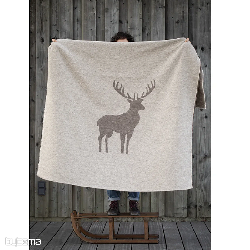 Blanket DF LUCA DEER BEIGE