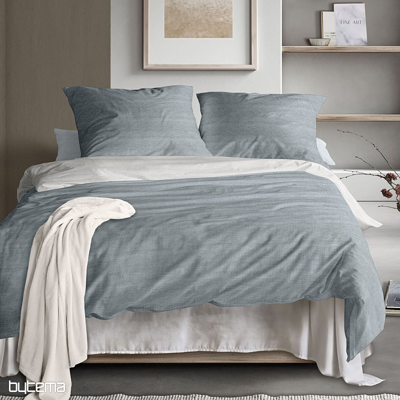 IRISETTE luxury cotton satin WAVE 8557-20 BLUE