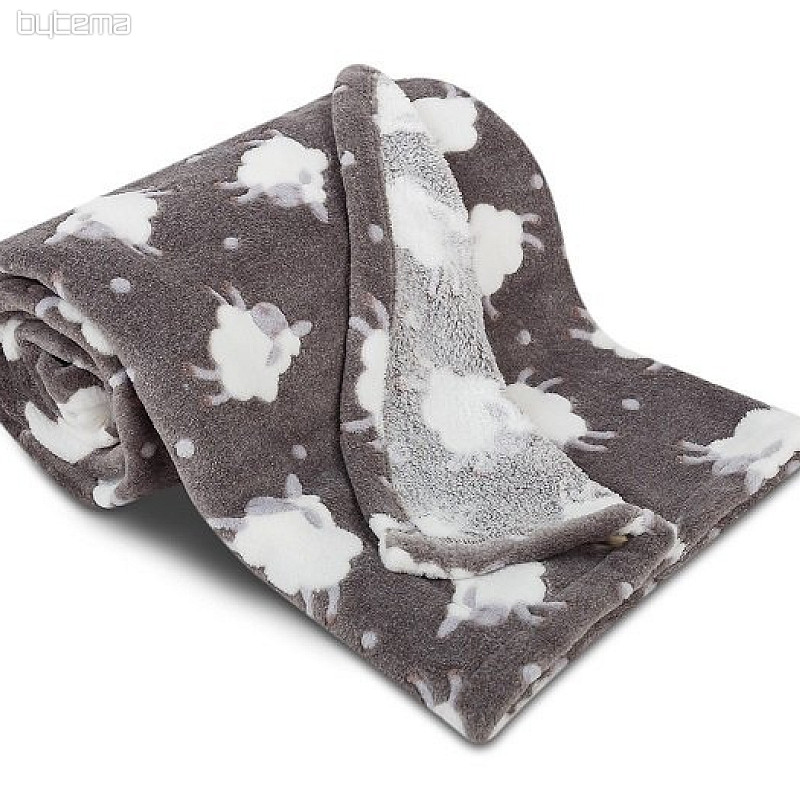 Baby blanket SHEEP dark gray