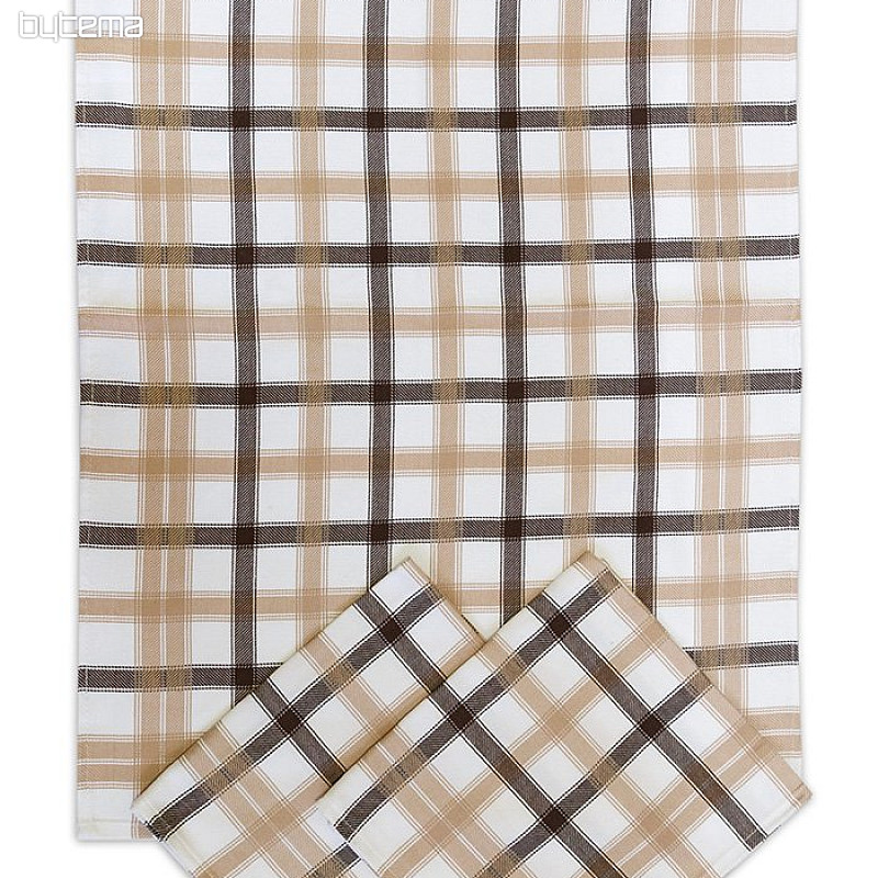 Bamboo towels - Medium cube brown