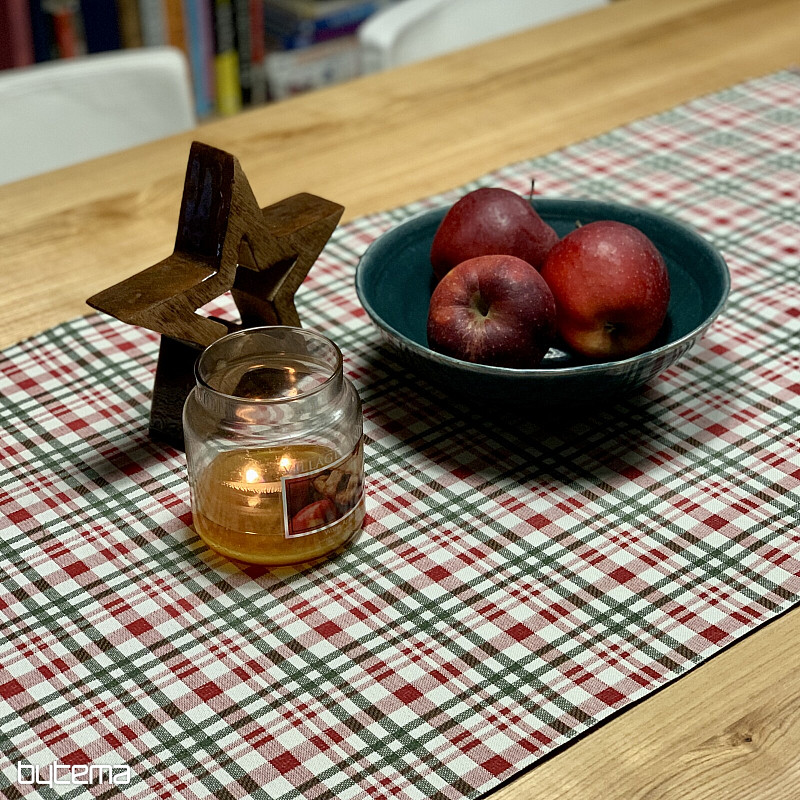 Christmas tablecloth and scarf SCOTTISH SHELLEY CHECK