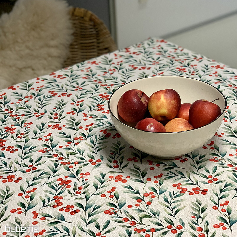 Decorative tablecloth CHRISTMAS BERRIES