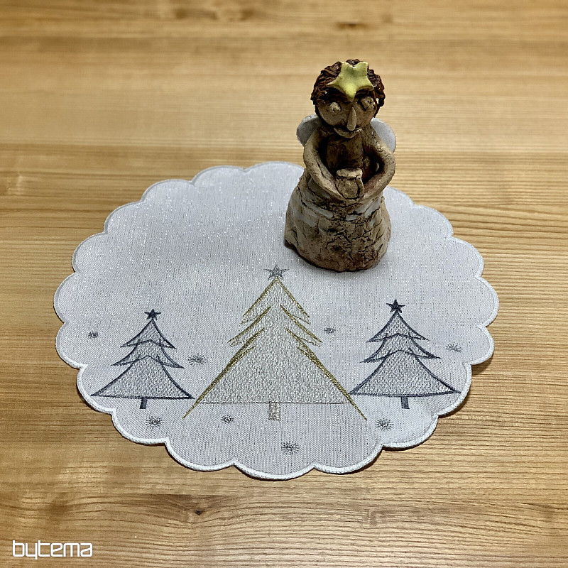 Placemat GREY GOLDEN TREES