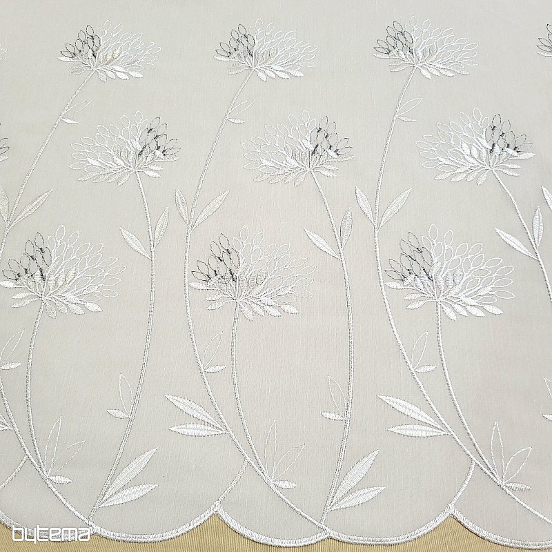 Luxury curtain GERSTER 11868 beige embroidery