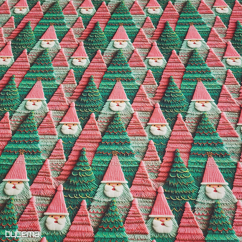 Cotton fabric CHRISTMAS ARTHUR