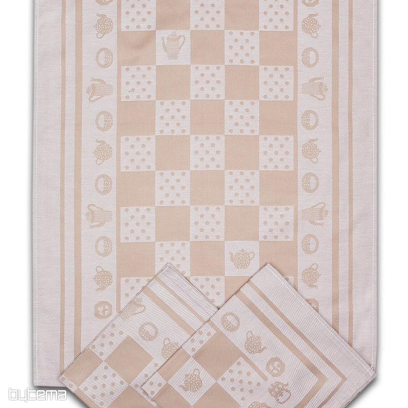 Tea towels KEET AND POLKA DOT BEIGE