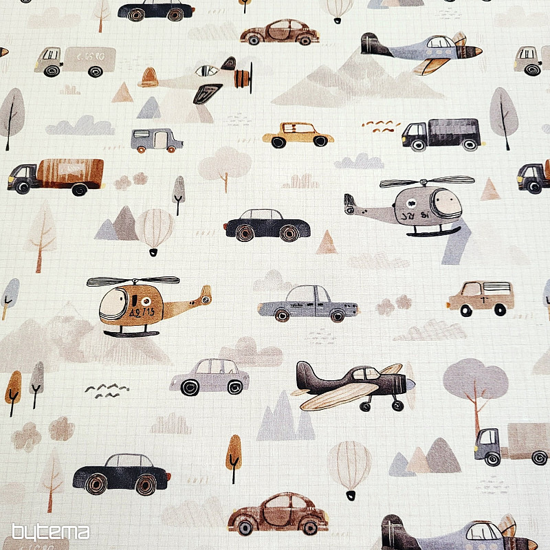 Cotton fabric ROAD TRIP