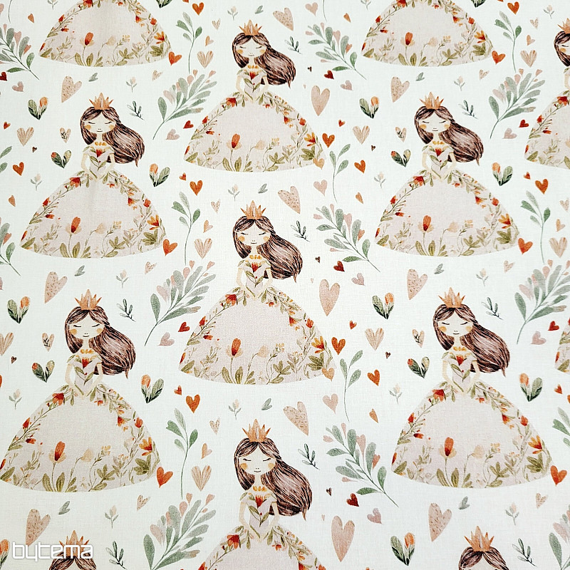Cotton fabric DREAMY PRINCESS