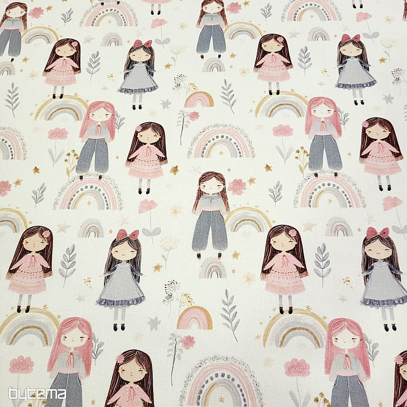 Cotton fabric GIRLS