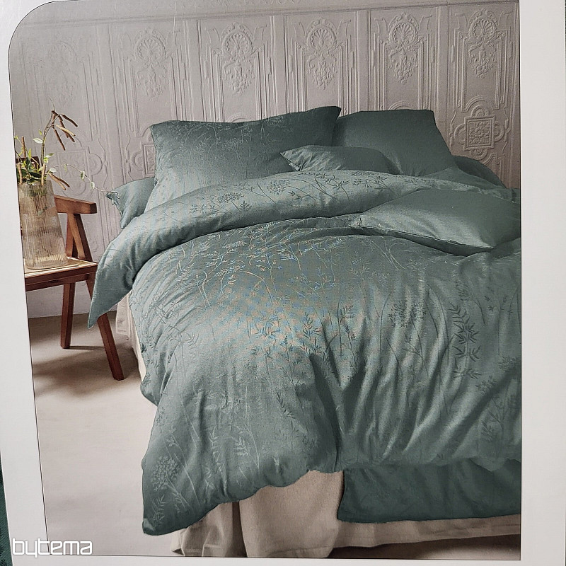 Luxurious cotton damask RIO GREEN