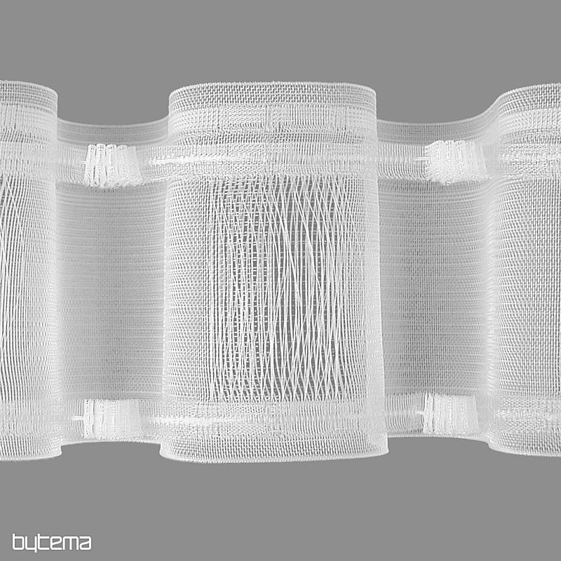 WAVE curtain 10 cm, 1:2 - slider/rod